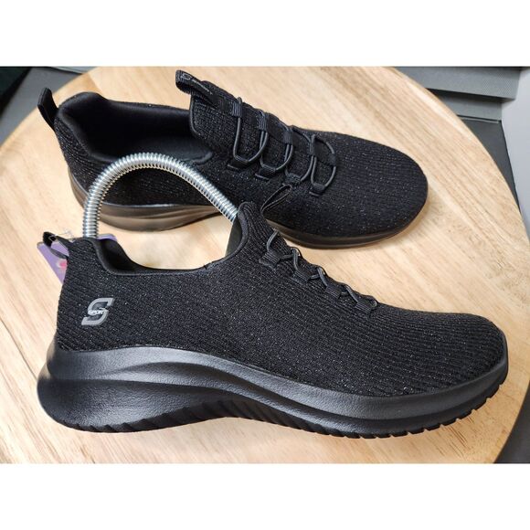 S Sport by Skechers Women’s 7.5 Slip-On Shoes – Black Memory Foam - Picture 1 of 8